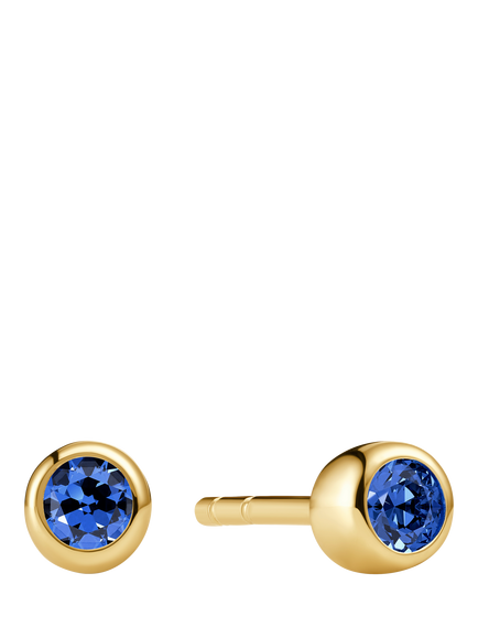 Sif Jakobs Jewellery Sarzana Uno Stud Earrings, Gold/Blue