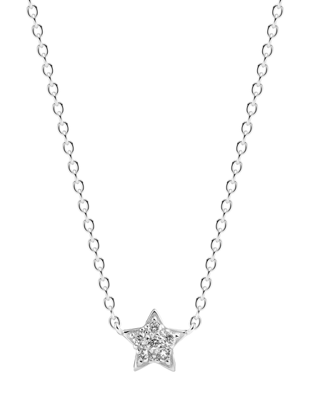 Sif Jakobs Jewellery Cubic Zirconia Star Necklace, Silver