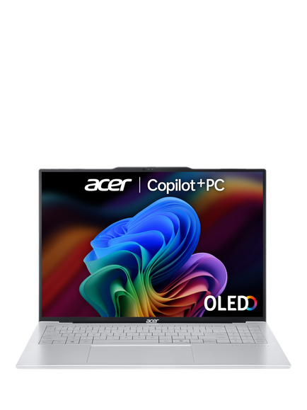 Acer Swift Air 16 Copilot+ Laptop, AMD Ryzen AI 5 Processor, 16GB RAM, 512GB SSD, 16” WUXGA OLED, Silver, Silver