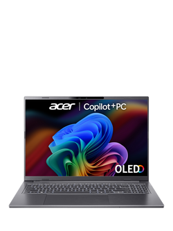 Acer Aspire 16 AI Copilot+ Laptop, AMD Ryzen AI 7 Processor, 16GB RAM, 1TB SSD, 16” WUXGA OLED, Iron, Iron