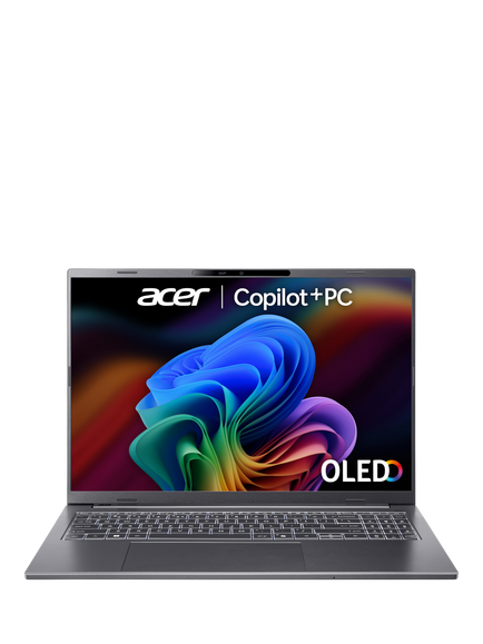 Acer Aspire 16 AI Copilot+ Laptop, AMD Ryzen AI 7 Processor, 16GB RAM, 1TB SSD, 16” WUXGA OLED, Iron, Iron