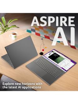 Acer Aspire 16 AI Copilot+ Laptop, AMD Ryzen AI 7 Processor, 16GB RAM, 1TB SSD, 16” WUXGA OLED, Iron - view 2, Iron