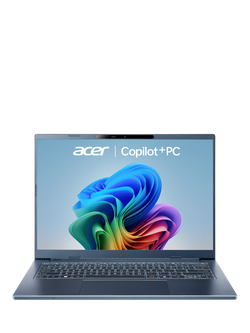 Acer Aspire 14 AI Copilot+ Laptop, Snapdragon X Processor, 16GB RAM, 1TB SSD, 14” WUXGA, Blue, Blue