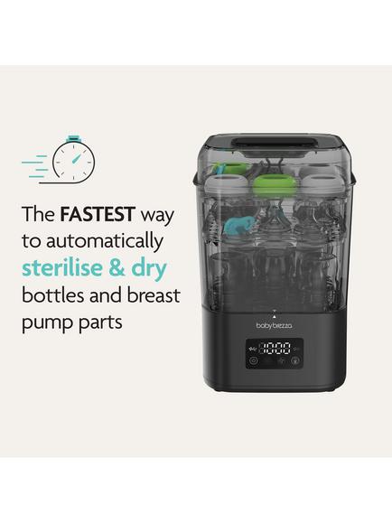 Baby Brezza SuperQuick Steriliser Dryer, Black - view 2, Black