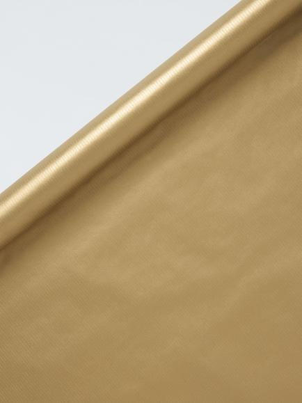 John Lewis Kraft Wrapping Paper, 4m, Gold, Gold