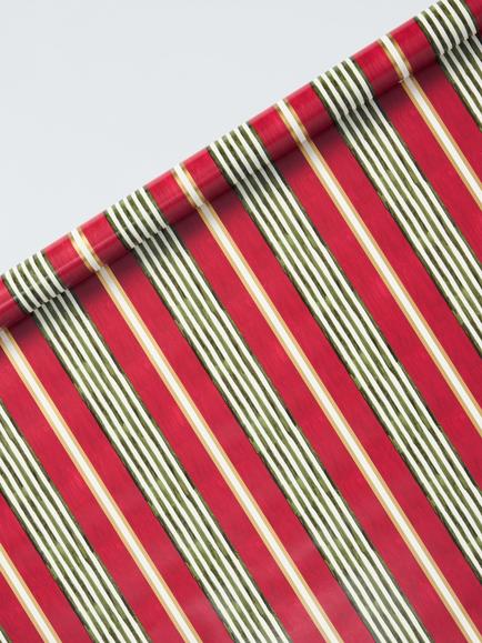 John Lewis Striped Wrapping Paper, L4m, Multi Colour