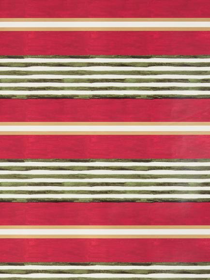 John Lewis Striped Wrapping Paper, L4m - view 2, Multi Colour