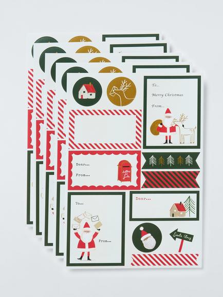 John Lewis Heartland Sticker Sheet, Pack of 5 - view 2, Multi Colour