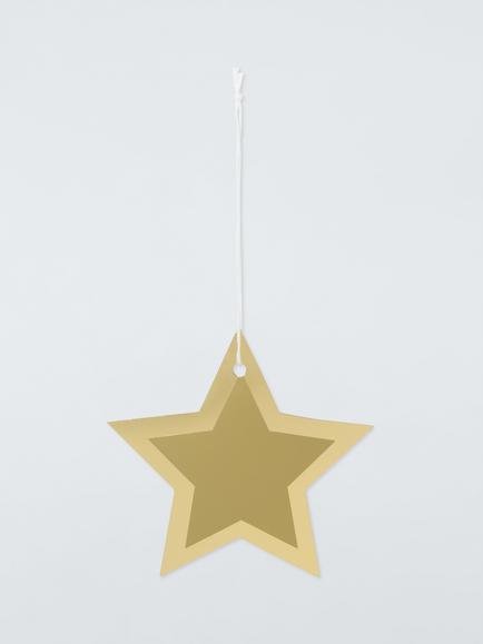 John Lewis Star Gift Tag, Pack of 10, Gold, Gold