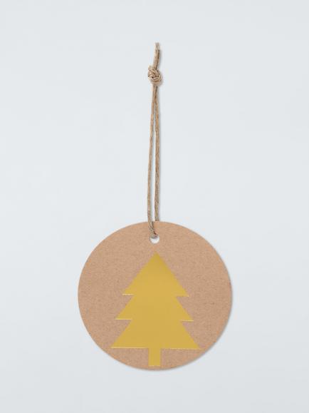 John Lewis Tree Kraft Gift Tag, Pack of 10, Natural, Natural