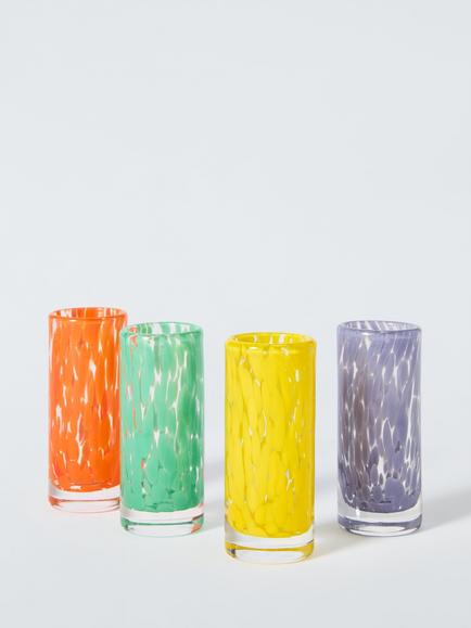 John Lewis Confetti Shot Glasses, Set of 4, Multi, Multi Multi