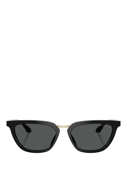 Giorgio Armani AR8253U Women's Butterfly Sunglasses, Black - view 2, Black