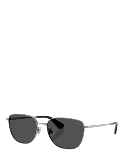Burberry BE3171 Men's Square Sunglasses, Gunmetal/Dark Grey, Gunmetal/Dark Grey
