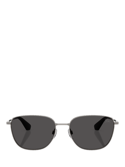 Burberry BE3171 Men's Square Sunglasses, Gunmetal/Dark Grey - view 2, Gunmetal/Dark Grey