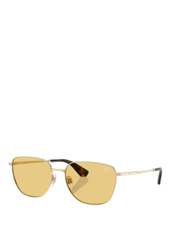 Burberry BE3171 Men's Square Sunglasses, Light Gold/Yellow, Light Gold/Yellow