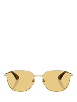 Burberry BE3171 Men's Square Sunglasses, Light Gold/Yellow - view 2, Light Gold/Yellow