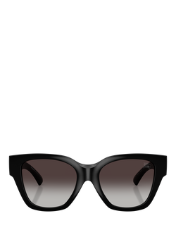 Burberry BE4489 Women's Square Sunglasses - view 2, Black/Grey Gradient