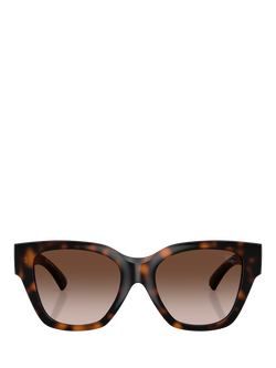 Burberry BE4489 Women's Square Sunglasses - view 2, Dark Havana/Brown