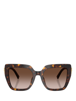 Dolce & Gabbana DG4538 Women's Square Sunglasses - view 2, Havana/Brown Gradient
