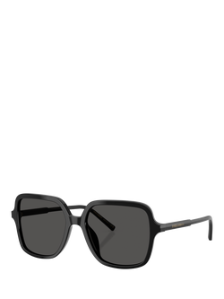 Dolce & Gabbana DG4539 Women's Square Sunglasses, Black, Black