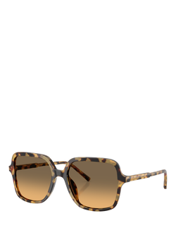 Dolce & Gabbana DG4539 Women's Square Sunglasses, Yellow Havana/Brown Gradient, Yellow Havana/Brown Gradient