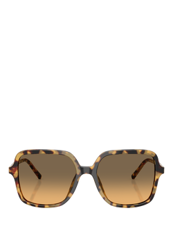 Dolce & Gabbana DG4539 Women's Square Sunglasses, Yellow Havana/Brown Gradient - view 2, Yellow Havana/Brown Gradient