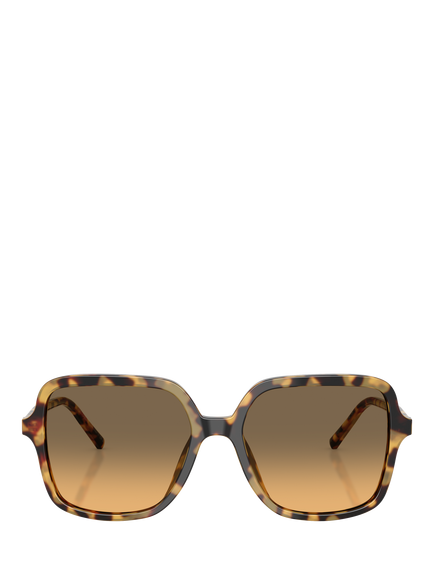 Dolce & Gabbana DG4539 Women's Square Sunglasses, Yellow Havana/Brown Gradient - view 2, Yellow Havana/Brown Gradient