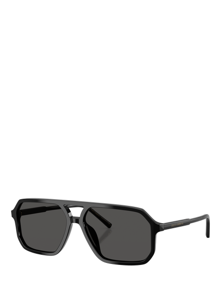 Dolce & Gabbana DG4541 Women's Square Sunglasses, Black/Grey, Black/Grey