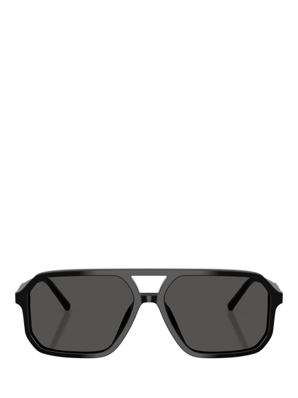 Dolce & Gabbana DG4541 Women's Square Sunglasses, Black/Grey - view 2, Black/Grey
