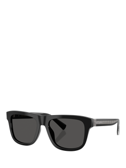 Dolce & Gabbana DG4545 Men's D-Frame Sunglasses, Black/Grey