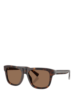 Dolce & Gabbana DG4545 Men's D-Frame Sunglasses, Havana/Brown