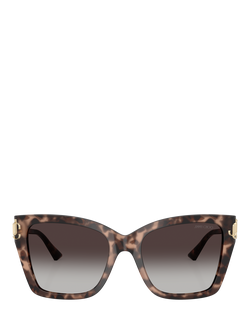 Jimmy Choo JC5012 Women's Square Sunglasses, Pink Havana/Grey Gradient - view 2, Pink Havana/Grey Gradient