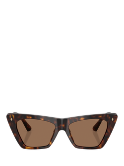 Jimmy Choo JC5062U Women's Cat's Eye Sunglasses - view 2, Havana/Brown