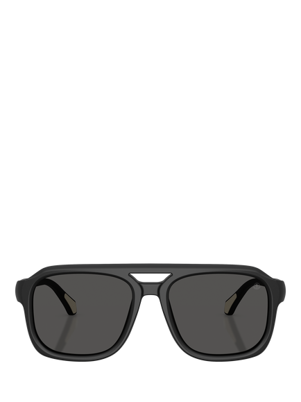 Moncler ME6024 Men's Square Sunglasses - view 2, Matte Black