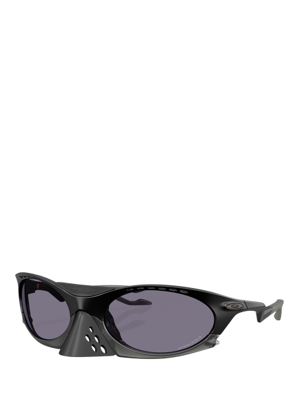 Oakley OO9437 Men's Tinted Oval Sunglasses, Matte Black/Grey