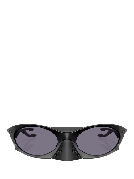 Oakley OO9437 Men's Tinted Oval Sunglasses - view 2, Matte Black/Grey