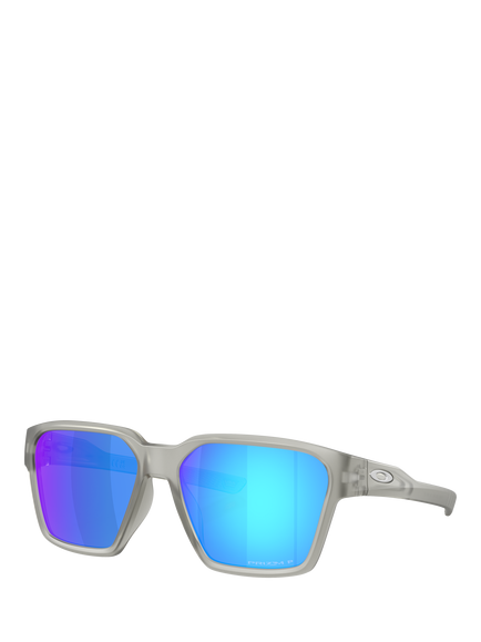 Oakley OO9497 Unisex Polarised Square Sunglasses, Matte Grey Ink/Mirror Blue, Matte Grey Ink/Mirror Blue