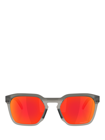 Oakley OO9533 Mirrored Square Sunglasses, Matte Grey Smoke/Mirror Orange - view 2, Matte Grey Smoke/Mirror Orange