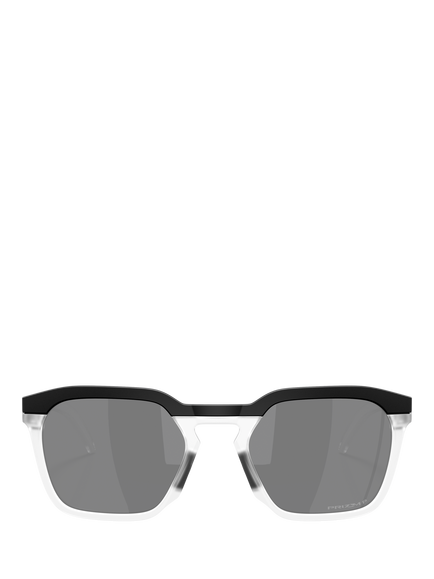 Oakley OO9533 Polarised Square Sunglasses, Matte Black/Grey - view 2, Matte Black/Grey