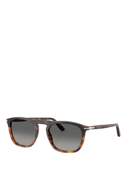 Persol PO3391S Men's D-Frame Sunglasses, Havana/Grey Gradient, Havana/Grey Gradient