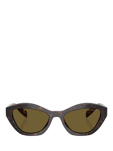 Prada PR A02S Women's Cat Eye Sunglasses - view 2, Root Tortoise/Green