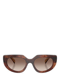 Prada PR D02S Women's Cat Eye Sunglasses - view 2, Caramel Tortoise/Brown Gradient