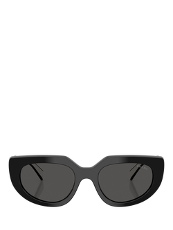 Prada PR D02S Women's Cat Eye Sunglasses - view 2, Black/Grey