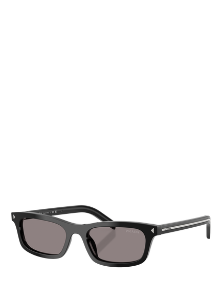 Prada PR D05S Pillow Sunglasses, Black/Grey, Black/Grey