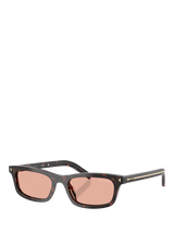 Prada PR D05S Men's Rectangular Sunglasses, Root Tortoise/Coral