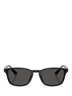 Prada PR D13SU Men's Oval Sunglasses - view 2, Black