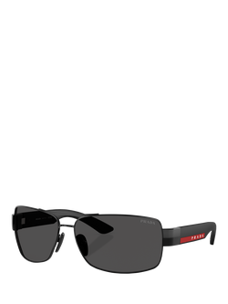 Prada PS B52S Men's Rectangular Sunglasses, Black