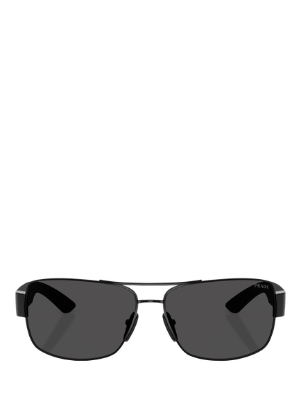 Prada PS B52S Men's Rectangular Sunglasses - view 2, Black