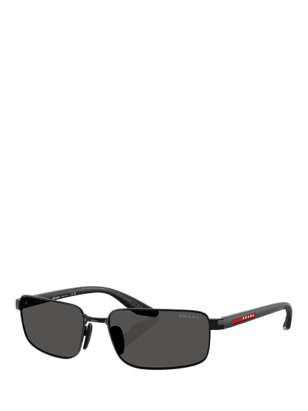 Prada PS B54S Men's Rectangular Sunglasses, Black