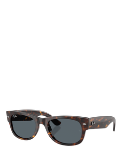 Ray-Ban RB0832S D-Frame Sunglasses, Havana/Blue, Havana/Blue